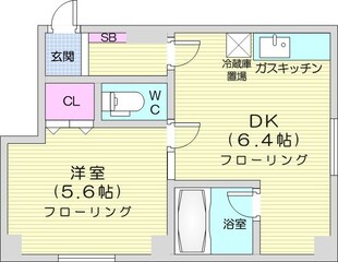 麻生駅 徒歩5分 4階の物件間取画像